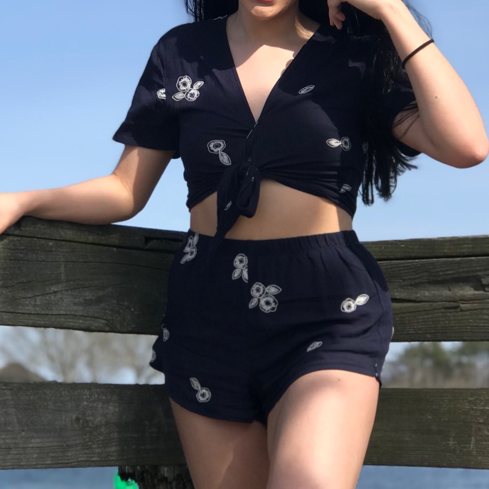 Lottie moss floral two piece set